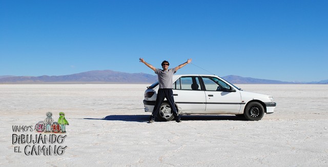 Leandro junto a su Peugeot 306 modelo ´97